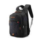 Harissons Delta Travel Laptop Backpack | 40L | Fits 15.6″ Laptop | Water-Resistant 420D Pu Polyester & Melange | Rain Cover, Secret Pocket, Usb Port, Bottle Holder | Office, Travel & Commute | Black