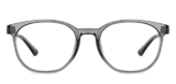 Lenskart Blu | Bluecut & Antiglare Computer Eyeglasses | Gaming Glasses | Grey Full Rim Round Shape | For Men & Women | Medium | Lb E14061