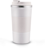 Sanjeev Kapoor By Classic Essentials With Rubber Grip & Flap Lid Stainless Steel Coffee Mug(300 Ml)