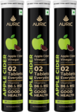 Auric Apple Cider Vinegar Vitamins Tablets Vitamin B6 & B12 In Every Tube(3 X 20 Tablets)