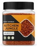 Kitchen Jungle Halim Seeds (Aliv Seeds) – 350 Gm Jar Pack Of 1 – (Garden Cress/Haleem) Hair Growth – Sourced 100% Raw From Organic Farm
