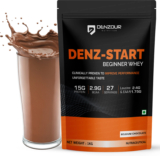 Denzour Nutrition Denz-Start Beginner’S Whey Protein Powder Whey Protein(1 Kg, Belgium Chocolate)