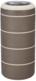 Ganesh Smart Stack 4 Layer Protable Lunch Box Stainless Steel Airtight Leak-Proof Lunch Box For Office, School, Picnic – 400Ml – Brown