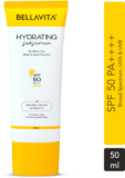 Bellavita Sunscreen – Spf 50 Pa++++ Water Based Hydrating Sunscreen(50 Ml)