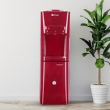 Bonkaso Blueprint Hot & Cold Water Dispenser 21C Top Loading With Refrigerator Maroon