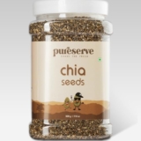 Pureserve Chia Seeds 500G -100% Clean & Organic Superfood | High In Protein, Fiber, Omega-3 & Calcium | Antioxidant-Rich For Weight Management & Energy | Perfect For Smoothies, Oats & Healthy Snacks