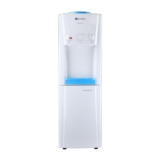 Bonkaso Blueprint Hot & Cold Water Dispenser 21C Top Loading With Refrigerator – White/Blue, 20 L