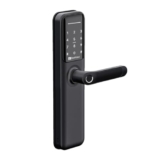 Bonkaso H9 Smart Door Lock For Home And Office| 6-Way Unlocking Features|Fingerprint|Passcode|Key Card Access|Bluetooth|Mechanical Key|Otp Access|2 Year Warranty|(Black)| (Free Installation)