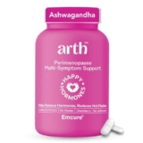 Arth Perimenopause Support | Menopause Supplement For Women To Help With Hot Flashes, Mood Swings, Night Sweats & Hormonal Balance With Ashwagandha, Chasteberry & Soy Isoflavones | 30 Veg Capsules