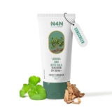 N4N Sunscreen Spf 35 Pa++ With Lodhra & Gotu Kola Face Sun Protection For Men & Women Against Uva/Uvb, Brightens Skin, Non-Greasy, Paraben-Free, Dermatologically Tested, Suitable For All Skin Types, 50G