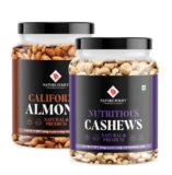 Nature Purify Dry Fruits Combo Pack 800G California Alomnd, Cashew Nuts 400G Each