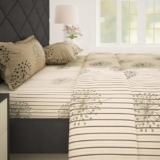 Story@Home Cotton Bedsheet For Double Bed With 2 Pillow Covers 186 Tc 225X250 Cm, Beige, Floral Queen Size Bed Sheet | Perfect For Home Decor & Ultimate Comfort | Ideal For Gifting