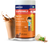 Gritzo Supermilk Height+ (7-12Y Boys), 10G Protein (Double Chocolate)(400 G)