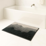 Luxe Home Super Soft Macau Waves Bath Mat Non-Slip Machine Washable Bathroom Mat For Home, Bedroom And Living Room (40X60 Cm) – Pack Of 1